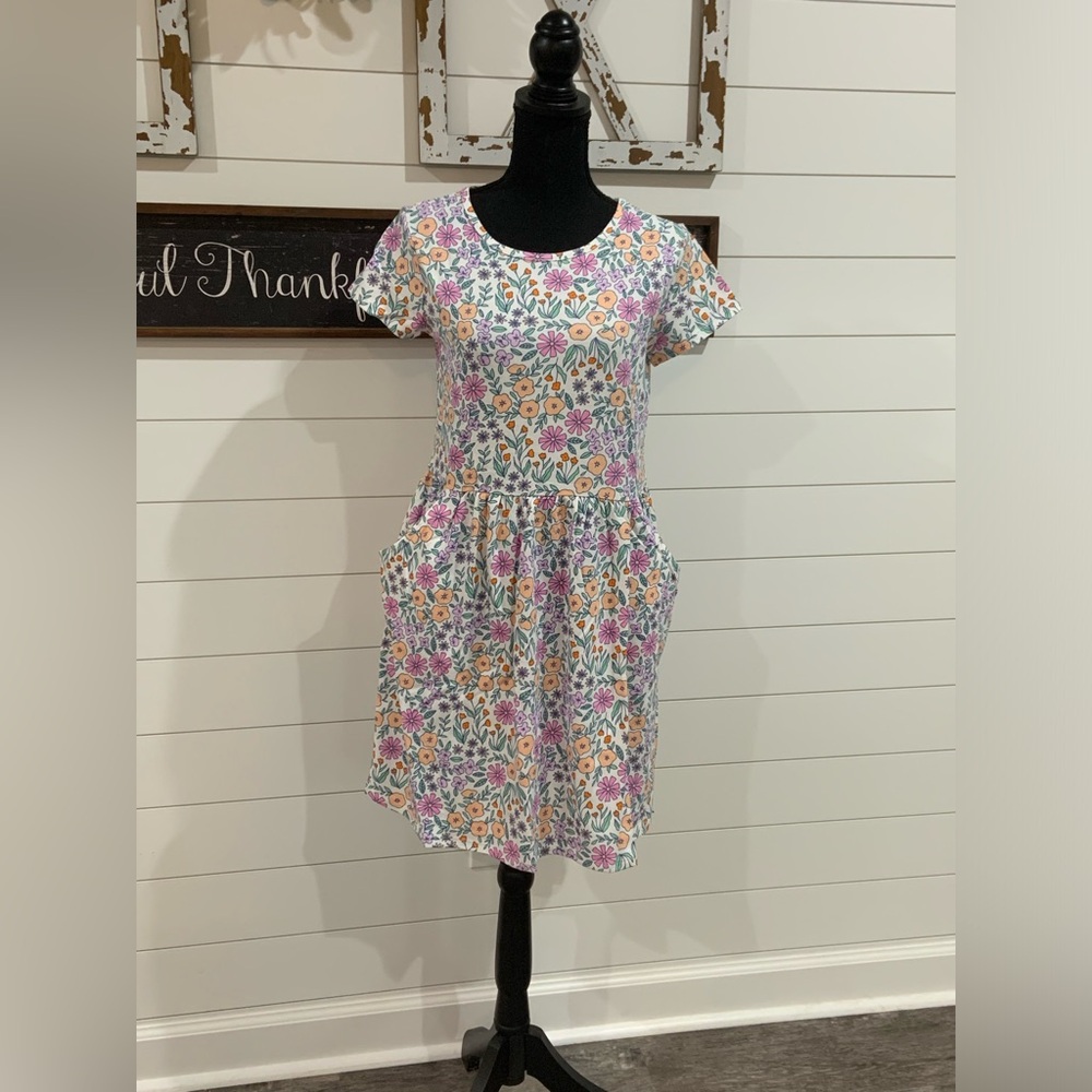 Cat & Jack Girls Floral Dress- Size- 18- BNWT
